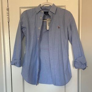 NWT Polo by Ralph Lauren Blue Button Down Shirt